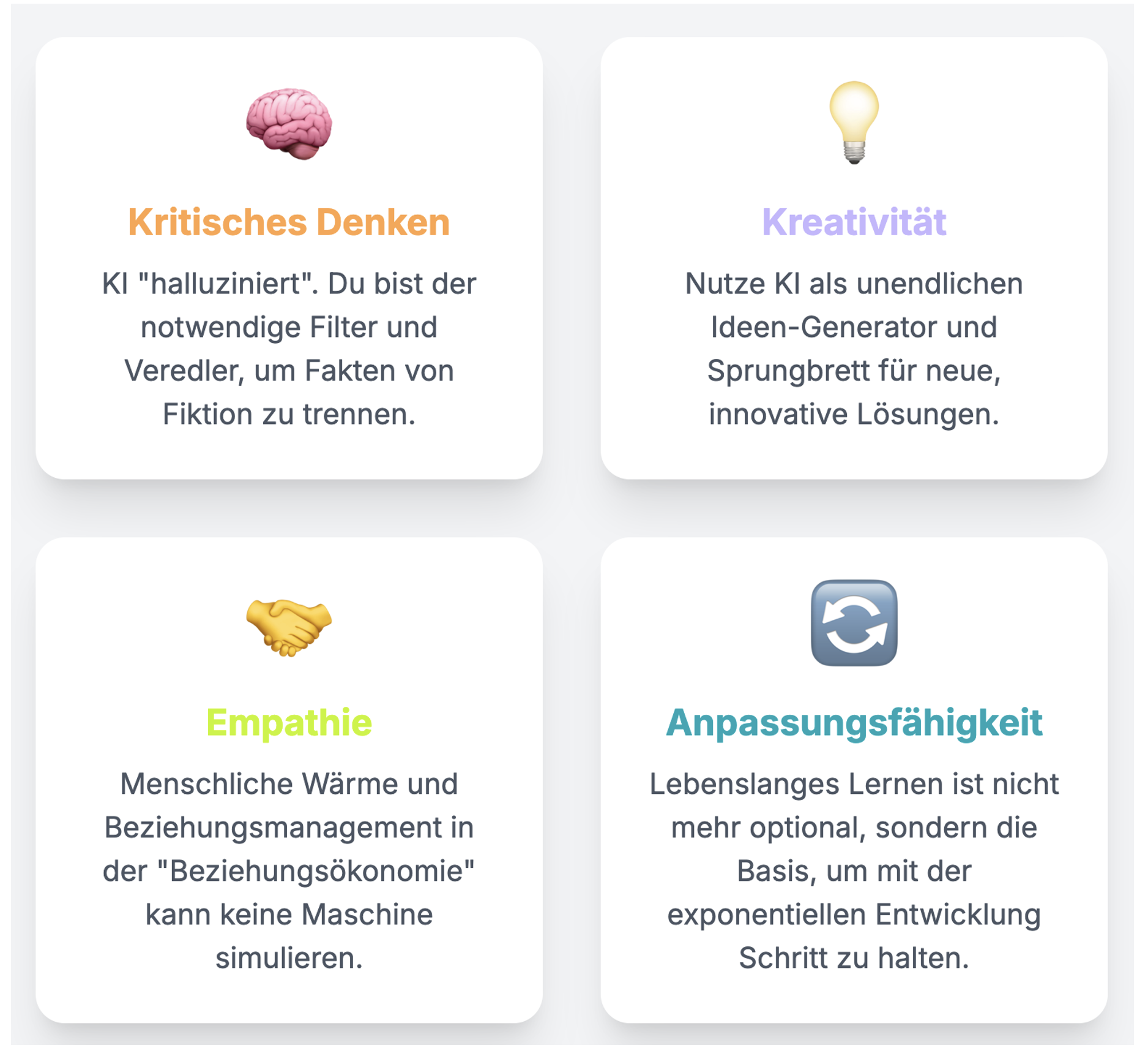 KI Mastery Kernkompetenzen